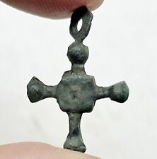 RARE Authentic Medieval Crusader Bronze Cross Artifact Circa 1095-1492 AD _ A picture