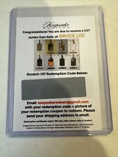 2024 Keepsake Edition Bruce Lee 5/7 Redemption Jumbo Relic Card Unredeemed picture