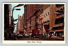 Chicago IL-Illinois, State Street, Advertisment, Antique, Vintage Postcard picture