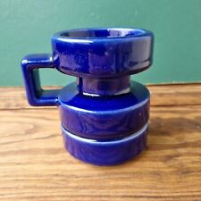 Steuler 74/10 candle holder,by Cari Zalloni, West Germann pottery, blue picture