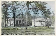 Postcard 1940s Arkansas Gamaliel Cabins 3 & 4 Twin Gables Resort AR24-4615 picture