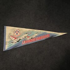 Vintage 1980s U.S. Air Force Thunderbirds 30” Air Show Pennant Airplanes picture