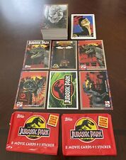 1997 Topps Jurassic Park 88 Card Complete Set + 11 Stickers & Wrappers Sharp🔥 picture