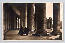 RPPC The Colonade of St. Peters Square San Pietro Rome Italy Postcard picture
