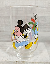 Vintage Disney Drinking Glass - Mickey Mouse Donald Duck Goofy Pluto picture