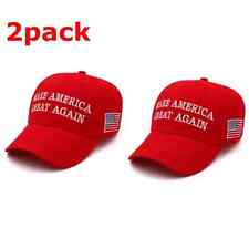 2 pack 2024 MAGA Make America Great Again President Donald Trump Hat Cap Red picture