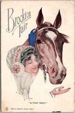 Vintage 1917 BROCKTON FAIR Massachusetts Postcard 