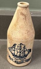 Vintage 1930's Hull Pottery Old Spice Ship Grand Turk After Shave Lotion Bottle picture