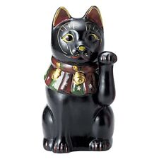 Antique Taisho Small Cat (Black) [19.5cm 290g] [Maneki Neko] | Restaurant, Inn, picture