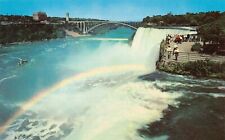 Niagara Falls Rainbow Bridge Vtg Postcard Y3 picture