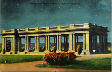 Vtg 1930s Cheeseman Park Memorial Denver Colorado CO Linen Postcard picture
