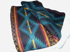 Vintage Biederlack Acrylic Southwest Aztec Blanket 74”x 108” picture
