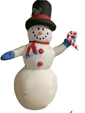 Gemmy Frosty The Snowman 8 Ft Black Hat Airblown Inflatable Christmas picture