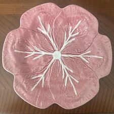 Gorgeous Cabbage Leaf 10.75 Plate Brilliant glossy Bordello Pink color Portugal picture