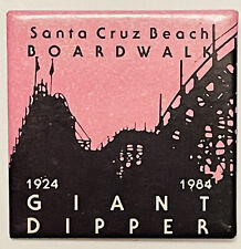 Santa Cruz Beach Boardwalk Vintage 1984 Giant Dipper 2 1/8