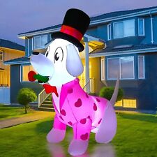 Valentines Day Love Dog w/ Rose Flower Inflatable Blow Up Romantic Outdoor Decor picture
