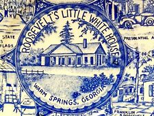 Roosevelt's Little White House Vtg Travel Souvenir Plate 7