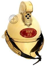 Brass Fireman Helmet Merry Weather NSW FB Helmet Victorian Fighter Helmet picture