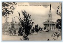 1947 Chapel And Hepburn Hall Middlebury College Middlebury VT Vintage Postcard picture