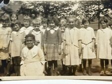 1N Photograph Group Class School Portrait Girls Only Boys Sneak Into Photo 1920s picture
