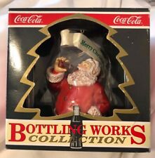 NEW in Box 1994 Coca Cola Bottling Santa Merry Christmas Ornament Happy New Year picture