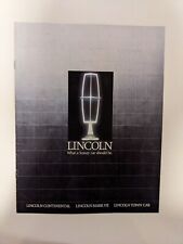 Original 1988 Lincoln  Continental, Town Car, and Mark  VII  Sales Brochure picture