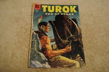 Vintage 1956 Dell Turok No.4 Son of Stone Wolley Mammoth Comic Book DAMAGED picture