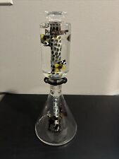 Phoenix star glass bong, Honeycomb Design, 2-Piece With Freezable Top picture