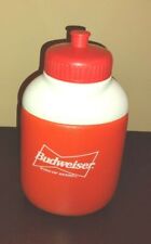 NEW Red Insulated Plastic BUDWEISER Sports Bottles Soffware Beer 32oz picture