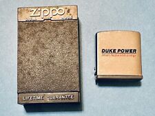 Vintage ZIPPO Promotional Rule Tape Measure Duke Power W/ Original Black Box picture