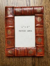 Jane Austen Emma Book Hunter Leather Photo Frame 4” X 6”  Easel Back picture