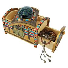 Heiroglyphic scarab amulet hidden compartment jewelry treasure box picture
