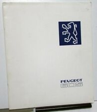 1991 Peugeot 605 Foreign Dealer European Market Prestige Brochure English Text picture