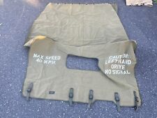 Original Willys Jeep Canvas Summer Cover Ww2 Nice Condition  picture