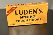 Vintage Luden's Cough Drop Box Menthol Medicated Drops 20 cents box picture