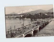 Postcard Pont du Mont Blanc Geneva Switzerland picture