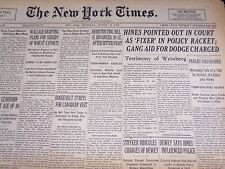 1938 AUG 18 NEW YORK TIMES - HINES POINTED OUT IN COURT AS FIXER - NT 2475 picture