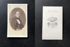 Pierre Petit, Paris, Baron Haussmann, Prefect of Paris, circa 1865 vintage cdv picture