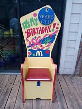 Vintage McDonald's Happy Birthday Chair McDonald restaurant 1990s  picture