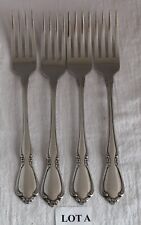 Oneida Chateau 4 DINNER FORKS Oneidacraft Deluxe Stainless Flatware picture