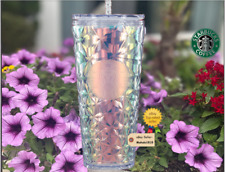 Starbucks Christmas Holiday 2023 White Clear Diamond Prism Crystal Venti Tumbler picture