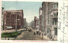 1906 Seattle,WA First Avenue From Pioneer Square Mitchell King County Postcard picture