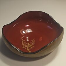 Japanese Wooden Lacquer  Ware Bowl Wajima Nuri Handmade VNTG Urushi Dish Japan picture