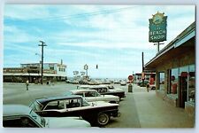 Ocean Drive Beach South Carolina Postcard Main Street Blue Atlantic 1960 Vintage picture