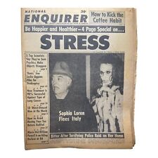 MARCH 22 1977 NATIONAL ENQUIRER tabloid magazine STRESS - SOPHIA LOREN C2 picture