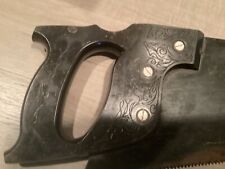Vintage Henry Disston & Sons Hand Saw With Black Handle picture