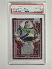 2023 Topps Chrome Disney 100 Buzz Lightyear #61 Black Red Refractor /28 PSA 10 picture