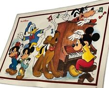 Vintage Mickey Mouse and Friends Piano Vinyl Placemat Playhouse Playmates picture