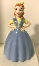 Vintage Jacobs Blue Eyed Girl in Light Blue Dress Hand Painted Ceramic Figurine picture