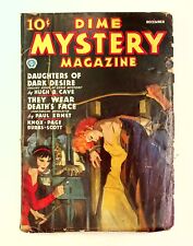 Dime Mystery Magazine Pulp Dec 1935 Vol. 10 #1 VG- 3.5 picture